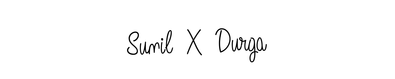Also we have Sunil  X  Durga name is the best signature style. Create professional handwritten signature collection using Angelique-Rose-font-FFP autograph style. Sunil  X  Durga signature style 5 images and pictures png