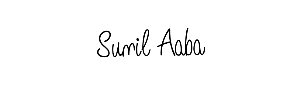 Design your own signature with our free online signature maker. With this signature software, you can create a handwritten (Angelique-Rose-font-FFP) signature for name Sunil Aaba. Sunil Aaba signature style 5 images and pictures png