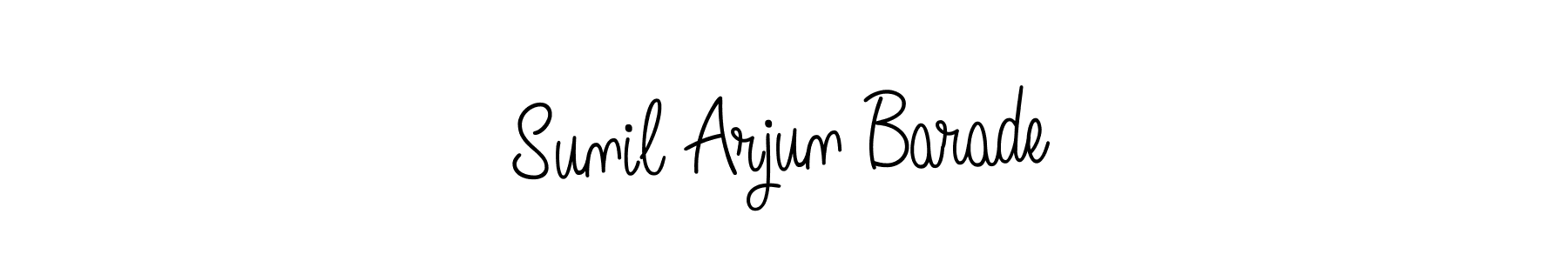 Sunil Arjun Barade stylish signature style. Best Handwritten Sign (Angelique-Rose-font-FFP) for my name. Handwritten Signature Collection Ideas for my name Sunil Arjun Barade. Sunil Arjun Barade signature style 5 images and pictures png