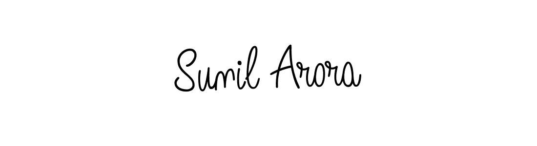 Make a beautiful signature design for name Sunil Arora. With this signature (Angelique-Rose-font-FFP) style, you can create a handwritten signature for free. Sunil Arora signature style 5 images and pictures png