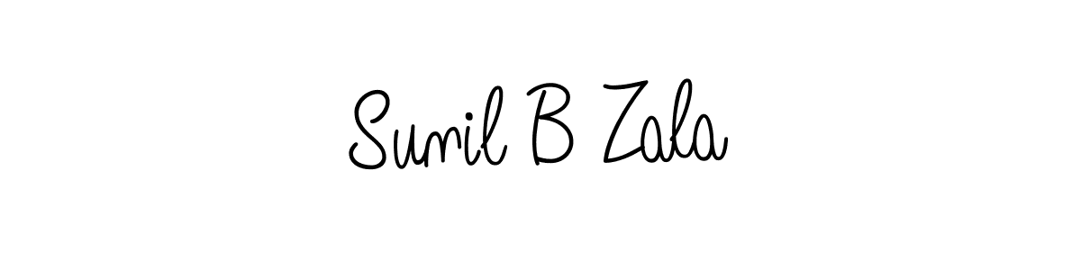 How to make Sunil B Zala signature? Angelique-Rose-font-FFP is a professional autograph style. Create handwritten signature for Sunil B Zala name. Sunil B Zala signature style 5 images and pictures png