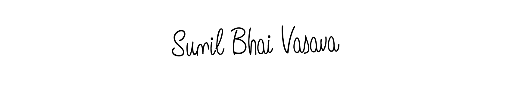 Also we have Sunil Bhai Vasava name is the best signature style. Create professional handwritten signature collection using Angelique-Rose-font-FFP autograph style. Sunil Bhai Vasava signature style 5 images and pictures png