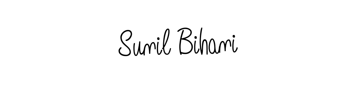 How to make Sunil Bihani signature? Angelique-Rose-font-FFP is a professional autograph style. Create handwritten signature for Sunil Bihani name. Sunil Bihani signature style 5 images and pictures png