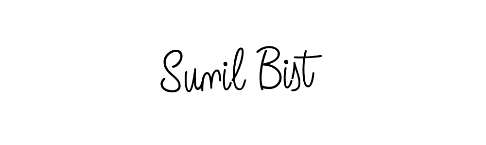 How to Draw Sunil Bist signature style? Angelique-Rose-font-FFP is a latest design signature styles for name Sunil Bist. Sunil Bist signature style 5 images and pictures png