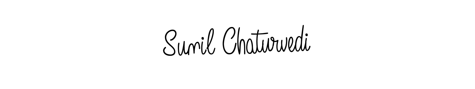 Design your own signature with our free online signature maker. With this signature software, you can create a handwritten (Angelique-Rose-font-FFP) signature for name Sunil Chaturvedi. Sunil Chaturvedi signature style 5 images and pictures png