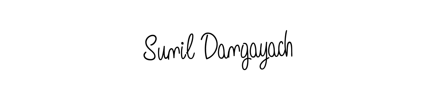 Make a short Sunil Dangayach signature style. Manage your documents anywhere anytime using Angelique-Rose-font-FFP. Create and add eSignatures, submit forms, share and send files easily. Sunil Dangayach signature style 5 images and pictures png