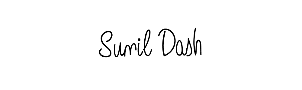 Use a signature maker to create a handwritten signature online. With this signature software, you can design (Angelique-Rose-font-FFP) your own signature for name Sunil Dash. Sunil Dash signature style 5 images and pictures png