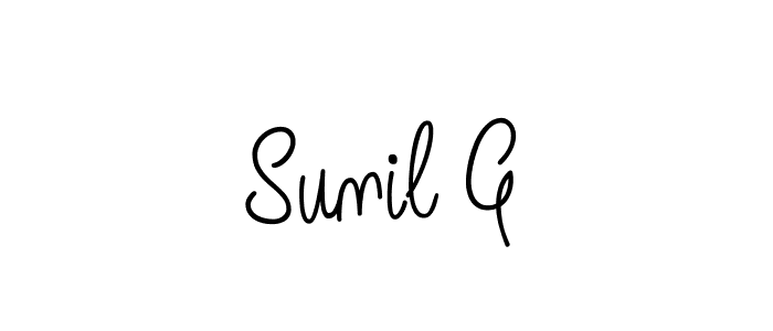 Also You can easily find your signature by using the search form. We will create Sunil G name handwritten signature images for you free of cost using Angelique-Rose-font-FFP sign style. Sunil G signature style 5 images and pictures png