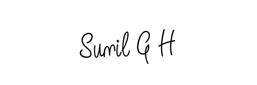 Also You can easily find your signature by using the search form. We will create Sunil G H name handwritten signature images for you free of cost using Angelique-Rose-font-FFP sign style. Sunil G H signature style 5 images and pictures png