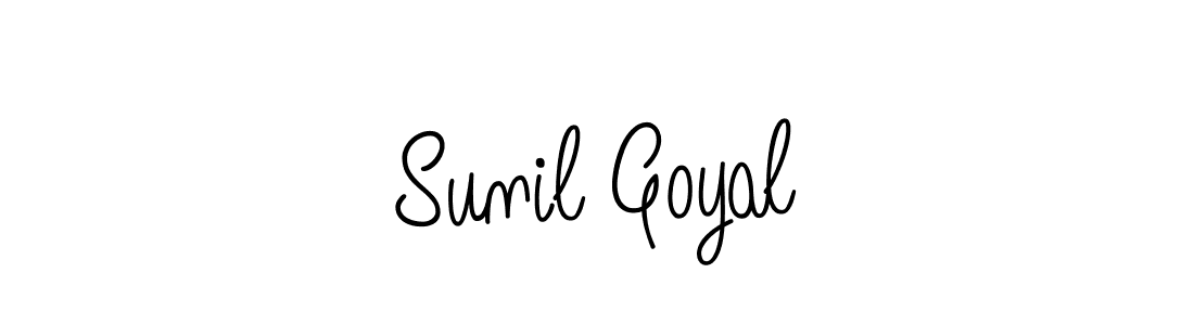 How to make Sunil Goyal name signature. Use Angelique-Rose-font-FFP style for creating short signs online. This is the latest handwritten sign. Sunil Goyal signature style 5 images and pictures png