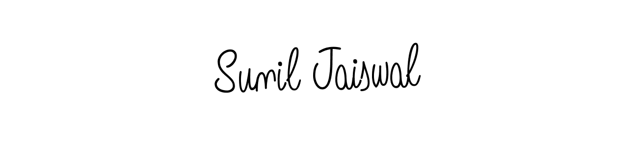 How to make Sunil Jaiswal name signature. Use Angelique-Rose-font-FFP style for creating short signs online. This is the latest handwritten sign. Sunil Jaiswal signature style 5 images and pictures png