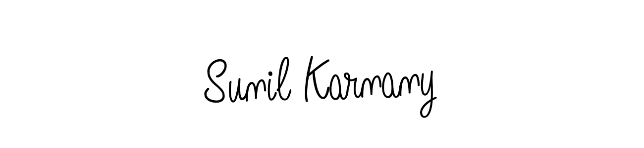 Best and Professional Signature Style for Sunil Karnany. Angelique-Rose-font-FFP Best Signature Style Collection. Sunil Karnany signature style 5 images and pictures png
