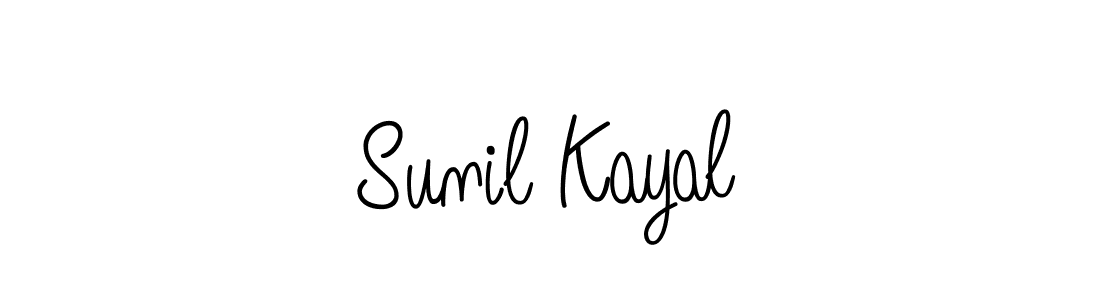 The best way (Angelique-Rose-font-FFP) to make a short signature is to pick only two or three words in your name. The name Sunil Kayal include a total of six letters. For converting this name. Sunil Kayal signature style 5 images and pictures png