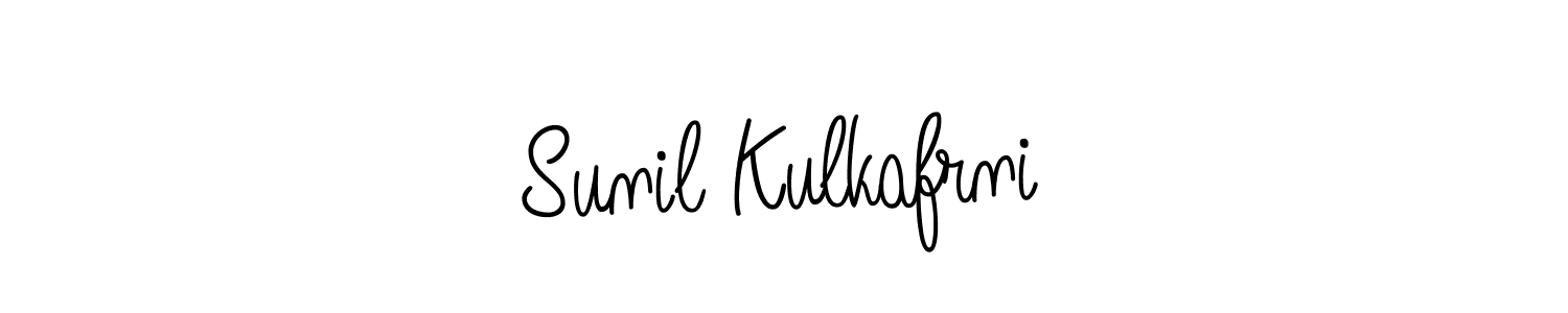 Make a beautiful signature design for name Sunil Kulkafrni. With this signature (Angelique-Rose-font-FFP) style, you can create a handwritten signature for free. Sunil Kulkafrni signature style 5 images and pictures png