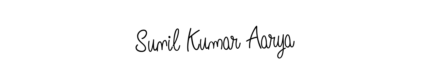 Design your own signature with our free online signature maker. With this signature software, you can create a handwritten (Angelique-Rose-font-FFP) signature for name Sunil Kumar Aarya. Sunil Kumar Aarya signature style 5 images and pictures png