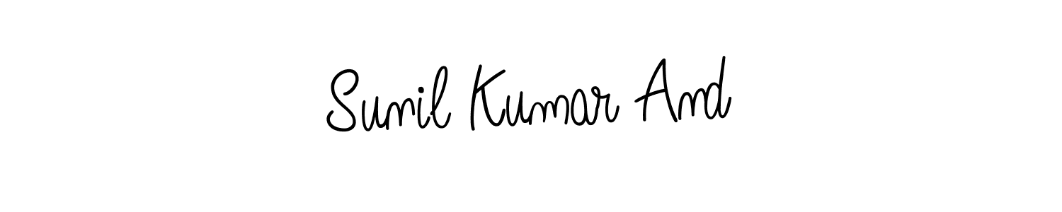 The best way (Angelique-Rose-font-FFP) to make a short signature is to pick only two or three words in your name. The name Sunil Kumar And include a total of six letters. For converting this name. Sunil Kumar And signature style 5 images and pictures png