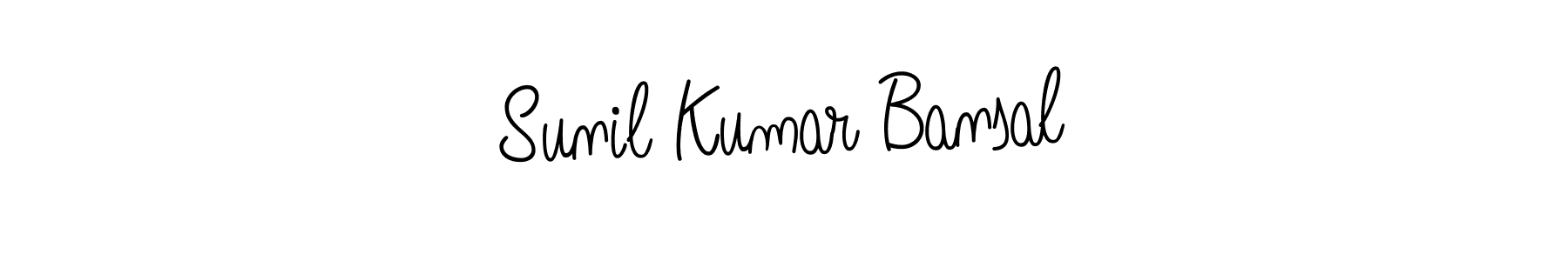 Make a beautiful signature design for name Sunil Kumar Bansal. With this signature (Angelique-Rose-font-FFP) style, you can create a handwritten signature for free. Sunil Kumar Bansal signature style 5 images and pictures png