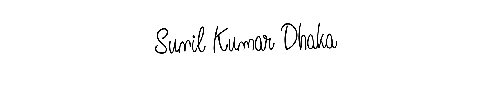 Make a beautiful signature design for name Sunil Kumar Dhaka. With this signature (Angelique-Rose-font-FFP) style, you can create a handwritten signature for free. Sunil Kumar Dhaka signature style 5 images and pictures png