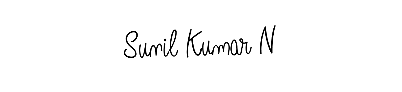 Best and Professional Signature Style for Sunil Kumar N. Angelique-Rose-font-FFP Best Signature Style Collection. Sunil Kumar N signature style 5 images and pictures png