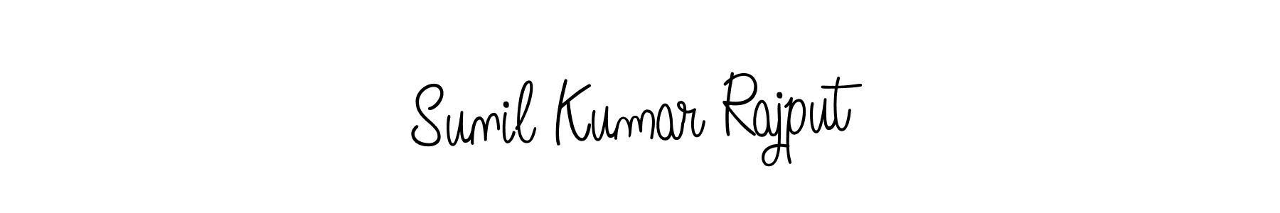 You should practise on your own different ways (Angelique-Rose-font-FFP) to write your name (Sunil Kumar Rajput) in signature. don't let someone else do it for you. Sunil Kumar Rajput signature style 5 images and pictures png