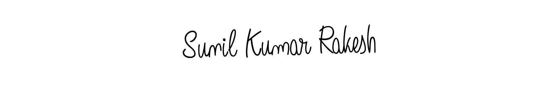 Sunil Kumar Rakesh stylish signature style. Best Handwritten Sign (Angelique-Rose-font-FFP) for my name. Handwritten Signature Collection Ideas for my name Sunil Kumar Rakesh. Sunil Kumar Rakesh signature style 5 images and pictures png