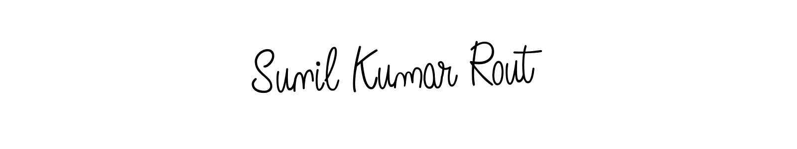 Make a beautiful signature design for name Sunil Kumar Rout. With this signature (Angelique-Rose-font-FFP) style, you can create a handwritten signature for free. Sunil Kumar Rout signature style 5 images and pictures png