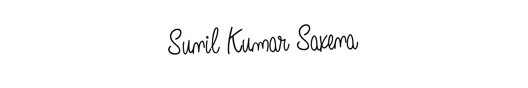 How to make Sunil Kumar Saxena name signature. Use Angelique-Rose-font-FFP style for creating short signs online. This is the latest handwritten sign. Sunil Kumar Saxena signature style 5 images and pictures png