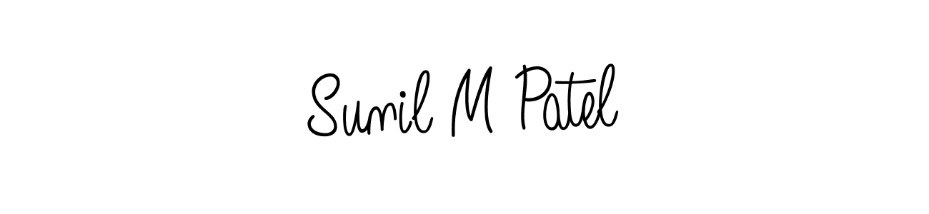 Make a beautiful signature design for name Sunil M Patel. With this signature (Angelique-Rose-font-FFP) style, you can create a handwritten signature for free. Sunil M Patel signature style 5 images and pictures png