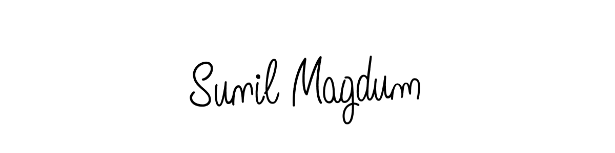 Also we have Sunil Magdum name is the best signature style. Create professional handwritten signature collection using Angelique-Rose-font-FFP autograph style. Sunil Magdum signature style 5 images and pictures png