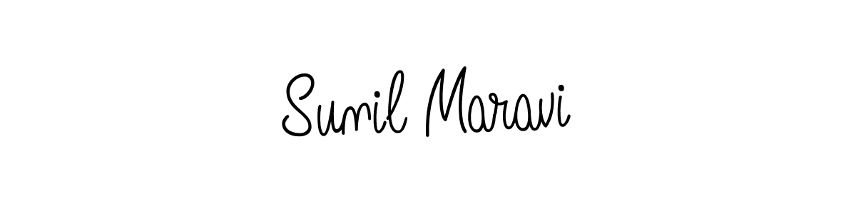 How to Draw Sunil Maravi signature style? Angelique-Rose-font-FFP is a latest design signature styles for name Sunil Maravi. Sunil Maravi signature style 5 images and pictures png