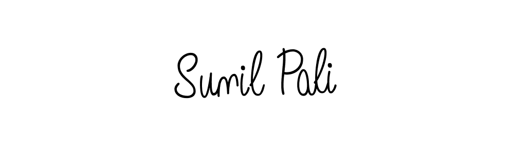 Use a signature maker to create a handwritten signature online. With this signature software, you can design (Angelique-Rose-font-FFP) your own signature for name Sunil Pali. Sunil Pali signature style 5 images and pictures png