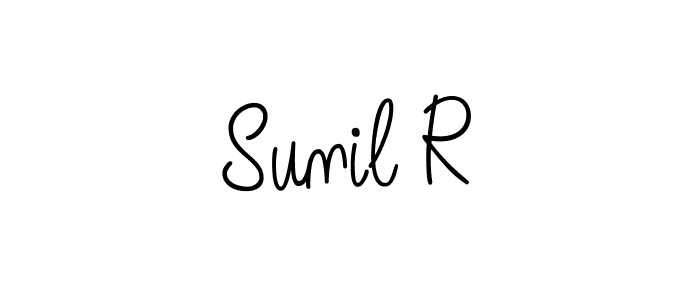 It looks lik you need a new signature style for name Sunil R. Design unique handwritten (Angelique-Rose-font-FFP) signature with our free signature maker in just a few clicks. Sunil R signature style 5 images and pictures png