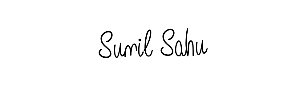 Use a signature maker to create a handwritten signature online. With this signature software, you can design (Angelique-Rose-font-FFP) your own signature for name Sunil Sahu. Sunil Sahu signature style 5 images and pictures png