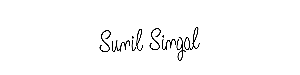 Create a beautiful signature design for name Sunil Singal. With this signature (Angelique-Rose-font-FFP) fonts, you can make a handwritten signature for free. Sunil Singal signature style 5 images and pictures png