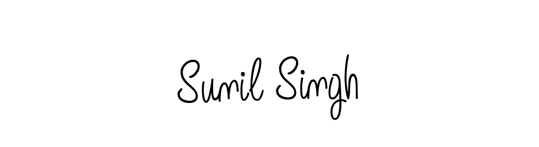Sunil Singh stylish signature style. Best Handwritten Sign (Angelique-Rose-font-FFP) for my name. Handwritten Signature Collection Ideas for my name Sunil Singh. Sunil Singh signature style 5 images and pictures png