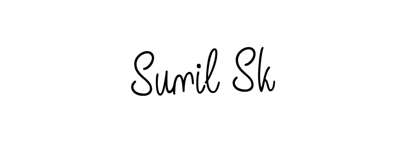 if you are searching for the best signature style for your name Sunil Sk. so please give up your signature search. here we have designed multiple signature styles  using Angelique-Rose-font-FFP. Sunil Sk signature style 5 images and pictures png