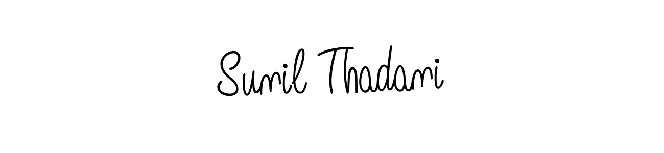 How to make Sunil Thadani name signature. Use Angelique-Rose-font-FFP style for creating short signs online. This is the latest handwritten sign. Sunil Thadani signature style 5 images and pictures png