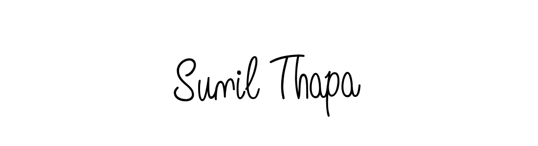 Create a beautiful signature design for name Sunil Thapa. With this signature (Angelique-Rose-font-FFP) fonts, you can make a handwritten signature for free. Sunil Thapa signature style 5 images and pictures png