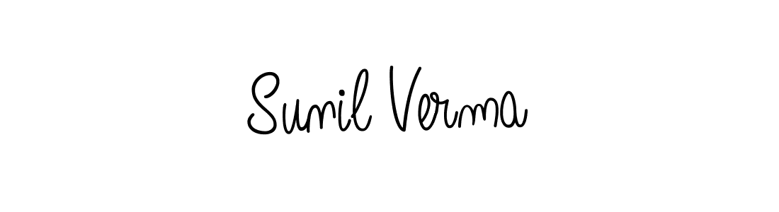 Make a beautiful signature design for name Sunil Verma. With this signature (Angelique-Rose-font-FFP) style, you can create a handwritten signature for free. Sunil Verma signature style 5 images and pictures png