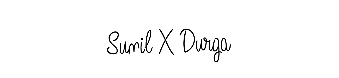 Design your own signature with our free online signature maker. With this signature software, you can create a handwritten (Angelique-Rose-font-FFP) signature for name Sunil X Durga. Sunil X Durga signature style 5 images and pictures png