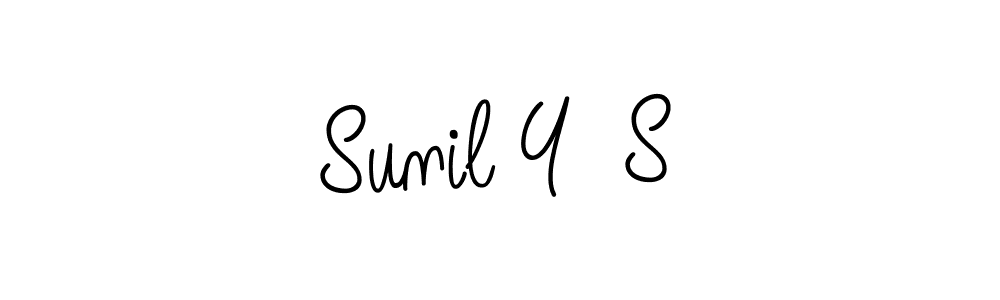 Design your own signature with our free online signature maker. With this signature software, you can create a handwritten (Angelique-Rose-font-FFP) signature for name Sunil Y  S. Sunil Y  S signature style 5 images and pictures png
