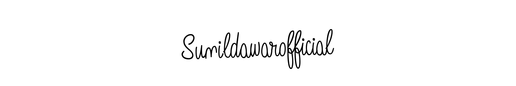 Create a beautiful signature design for name Sunildawarofficial. With this signature (Angelique-Rose-font-FFP) fonts, you can make a handwritten signature for free. Sunildawarofficial signature style 5 images and pictures png