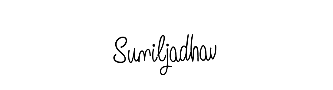 How to Draw Suniljadhav signature style? Angelique-Rose-font-FFP is a latest design signature styles for name Suniljadhav. Suniljadhav signature style 5 images and pictures png
