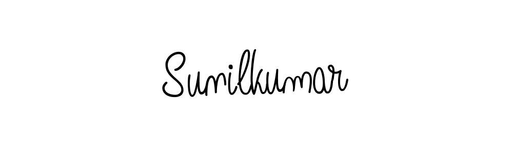 How to make Sunilkumar name signature. Use Angelique-Rose-font-FFP style for creating short signs online. This is the latest handwritten sign. Sunilkumar signature style 5 images and pictures png