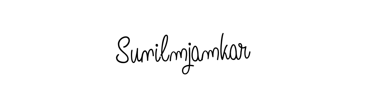 Angelique-Rose-font-FFP is a professional signature style that is perfect for those who want to add a touch of class to their signature. It is also a great choice for those who want to make their signature more unique. Get Sunilmjamkar name to fancy signature for free. Sunilmjamkar signature style 5 images and pictures png