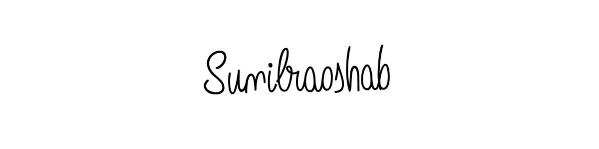 Sunilraoshab stylish signature style. Best Handwritten Sign (Angelique-Rose-font-FFP) for my name. Handwritten Signature Collection Ideas for my name Sunilraoshab. Sunilraoshab signature style 5 images and pictures png