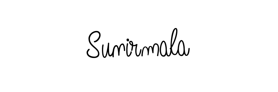 Design your own signature with our free online signature maker. With this signature software, you can create a handwritten (Angelique-Rose-font-FFP) signature for name Sunirmala. Sunirmala signature style 5 images and pictures png