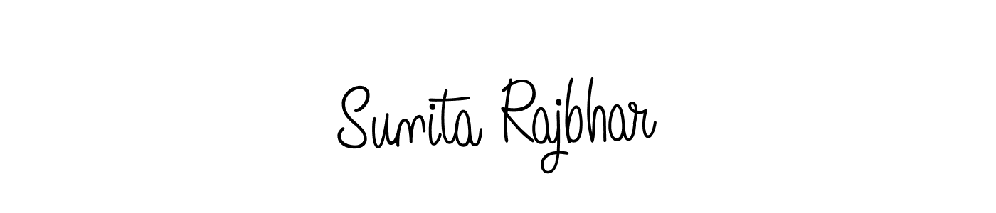 The best way (Angelique-Rose-font-FFP) to make a short signature is to pick only two or three words in your name. The name Sunita Rajbhar include a total of six letters. For converting this name. Sunita Rajbhar signature style 5 images and pictures png