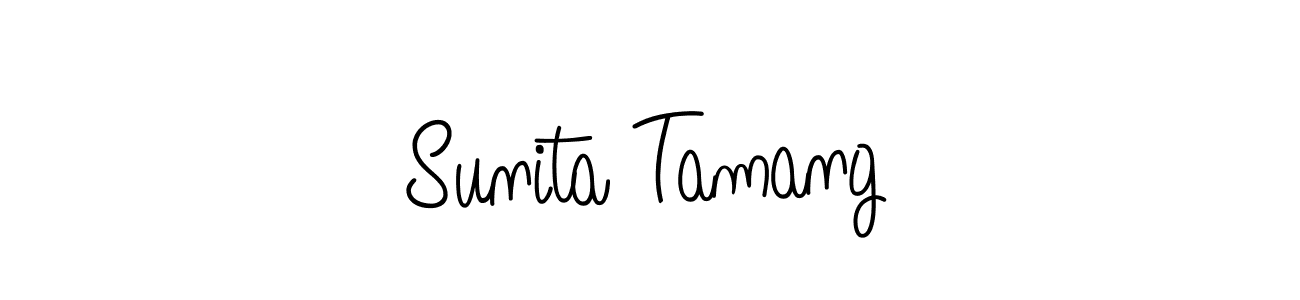 How to make Sunita Tamang signature? Angelique-Rose-font-FFP is a professional autograph style. Create handwritten signature for Sunita Tamang name. Sunita Tamang signature style 5 images and pictures png