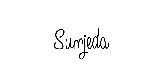 How to Draw Sunjeda signature style? Angelique-Rose-font-FFP is a latest design signature styles for name Sunjeda. Sunjeda signature style 5 images and pictures png